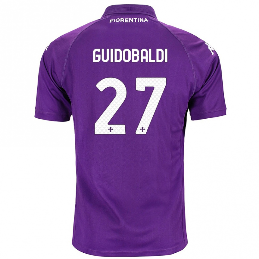 Enfant Football Maillot Filippo Guidobaldi #27 Violet Tenues Domicile 2024/25