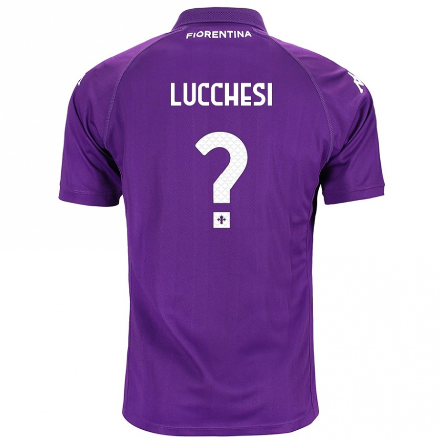 Enfant Football Maillot Andrea Lucchesi #0 Violet Tenues Domicile 2024/25