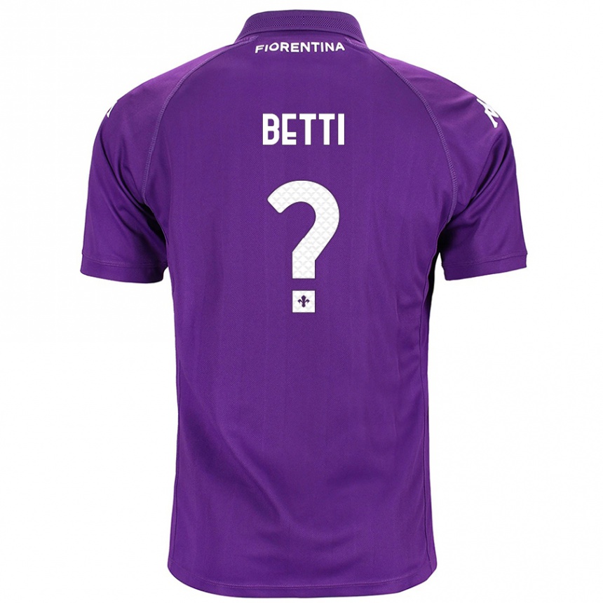 Enfant Football Maillot Tiziano Betti #0 Violet Tenues Domicile 2024/25