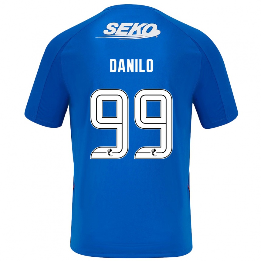 Enfant Football Maillot Danilo #99 Bleu Foncé Tenues Domicile 2024/25