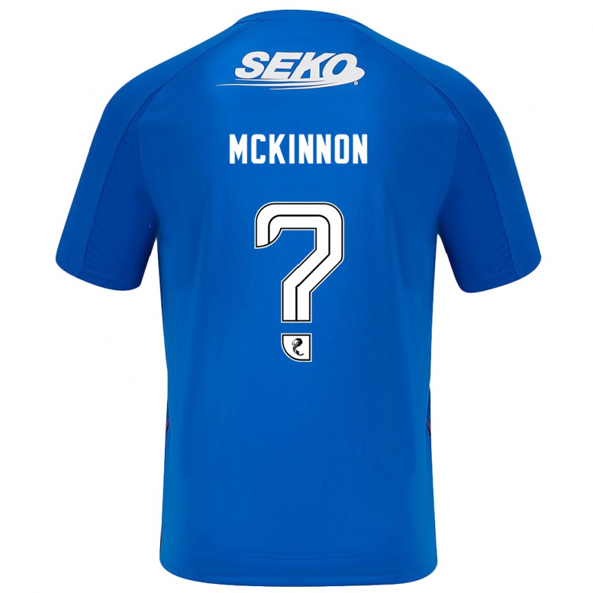 Enfant Football Maillot Cole Mckinnon #0 Bleu Foncé Tenues Domicile 2024/25