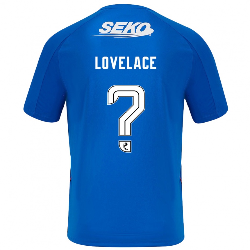 Enfant Football Maillot Zak Lovelace #0 Bleu Foncé Tenues Domicile 2024/25