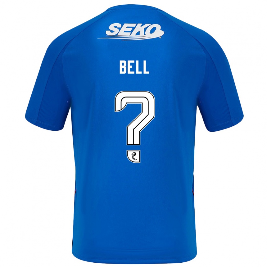 Enfant Football Maillot Cameron Bell #0 Bleu Foncé Tenues Domicile 2024/25