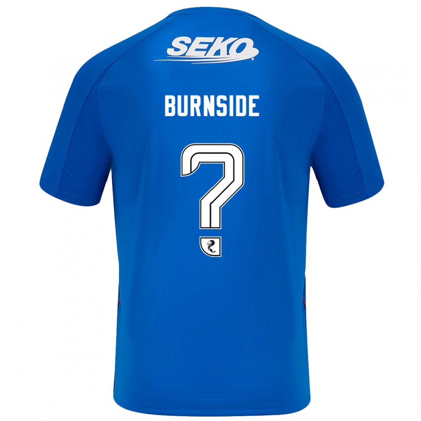 Enfant Football Maillot Callum Burnside #0 Bleu Foncé Tenues Domicile 2024/25