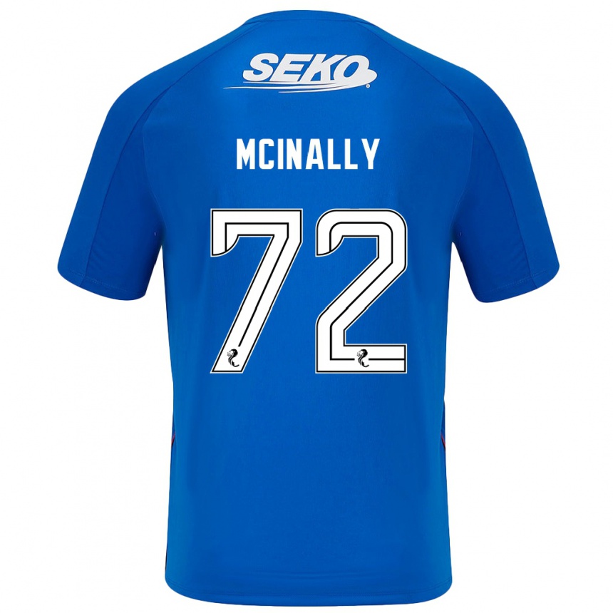 Enfant Football Maillot Darren Mcinally #72 Bleu Foncé Tenues Domicile 2024/25