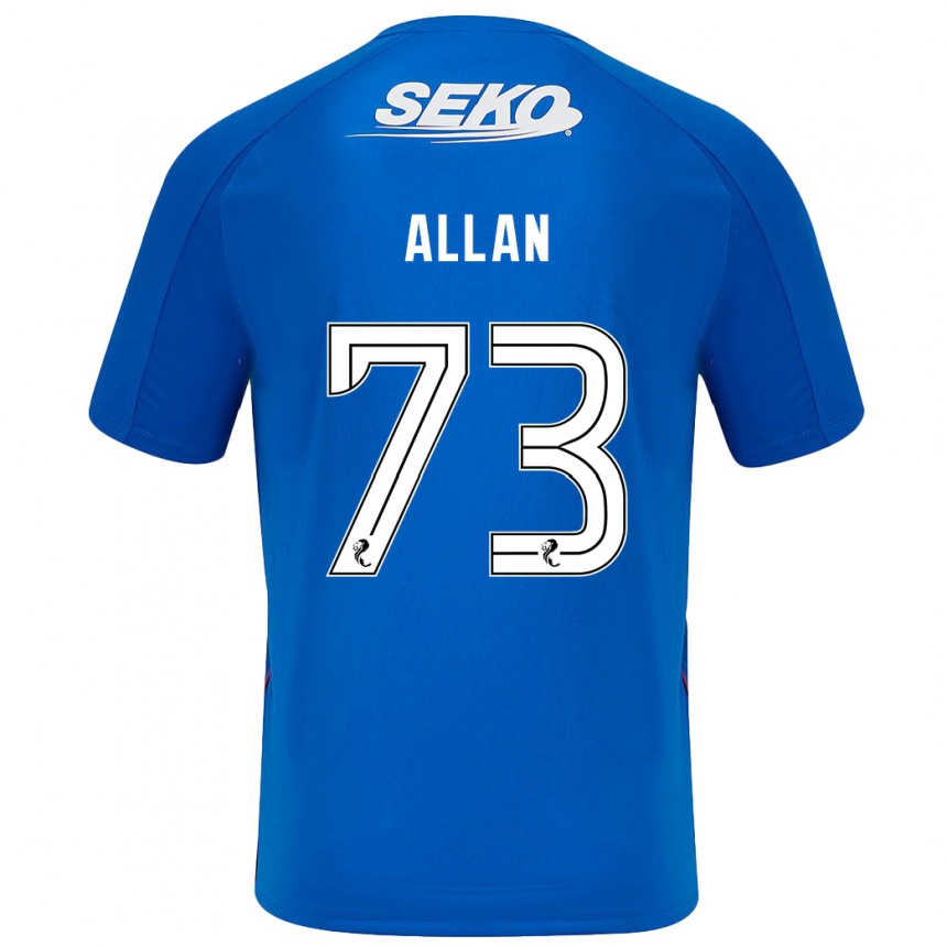 Enfant Football Maillot Connor Allan #73 Bleu Foncé Tenues Domicile 2024/25