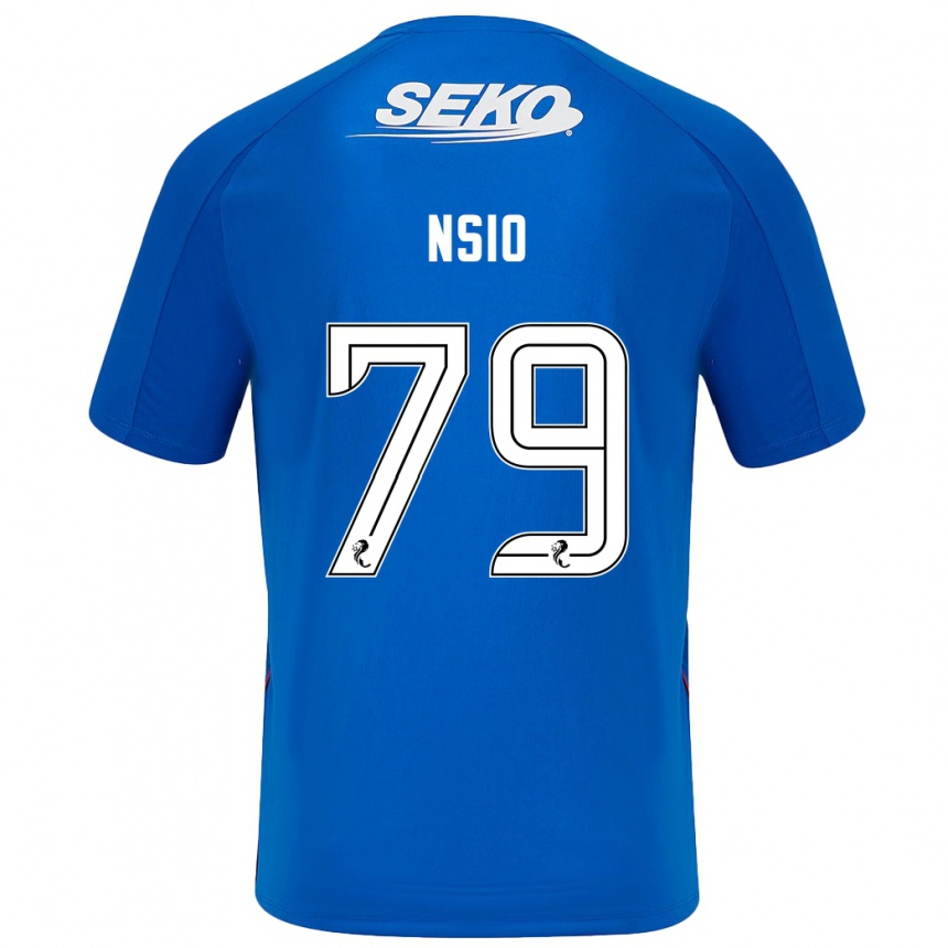 Enfant Football Maillot Paul Nsio #79 Bleu Foncé Tenues Domicile 2024/25