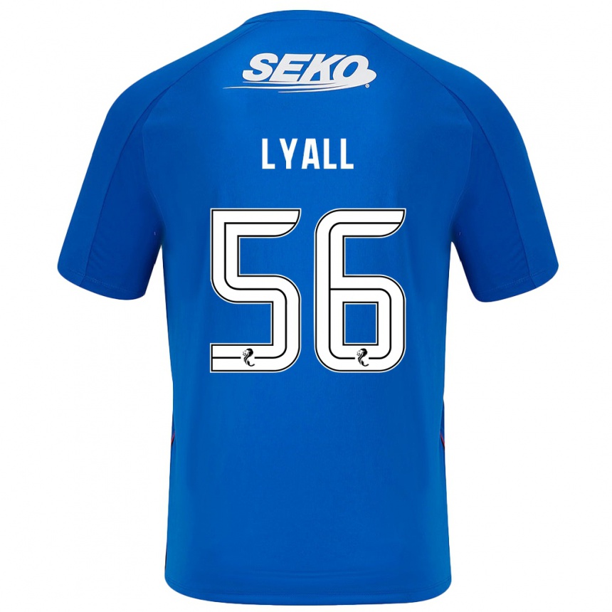 Enfant Football Maillot Arron Lyall #56 Bleu Foncé Tenues Domicile 2024/25