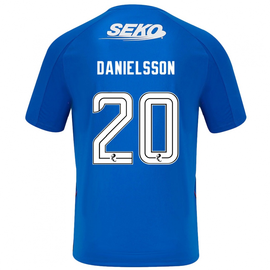 Enfant Football Maillot Jenny Julia Danielsson #20 Bleu Foncé Tenues Domicile 2024/25