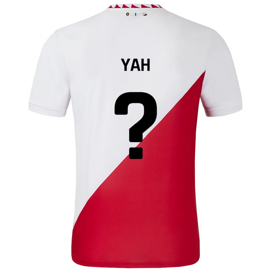 Enfant Football Maillot Gibson Yah #0 Blanc Rouge Tenues Domicile 2024/25