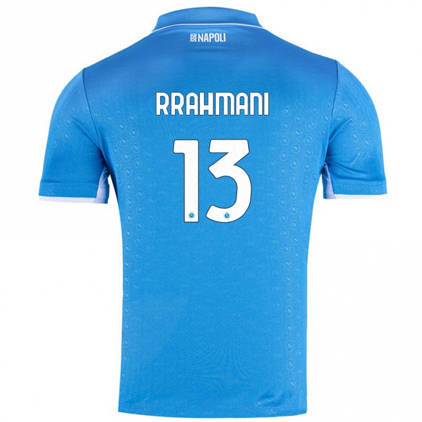 Enfant Football Maillot Amir Rrahmani #13 Bleu Ciel Tenues Domicile 2024/25