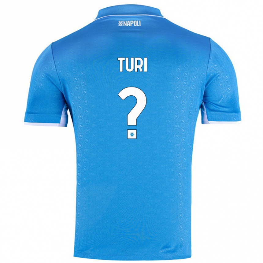 Enfant Football Maillot Claudio Turi #0 Bleu Ciel Tenues Domicile 2024/25