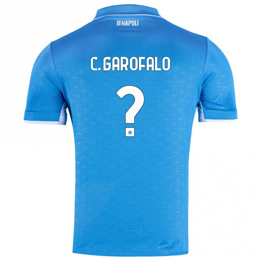 Enfant Football Maillot Christian Garofalo #0 Bleu Ciel Tenues Domicile 2024/25