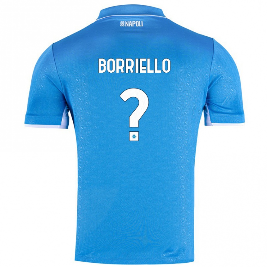 Enfant Football Maillot Salvatore Borriello #0 Bleu Ciel Tenues Domicile 2024/25