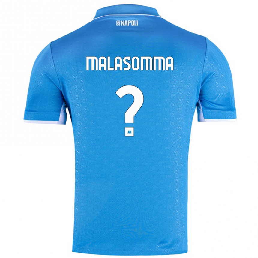 Enfant Football Maillot Matteo Malasomma #0 Bleu Ciel Tenues Domicile 2024/25