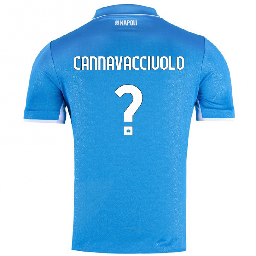 Enfant Football Maillot Luigi Pio Cannavacciuolo #0 Bleu Ciel Tenues Domicile 2024/25