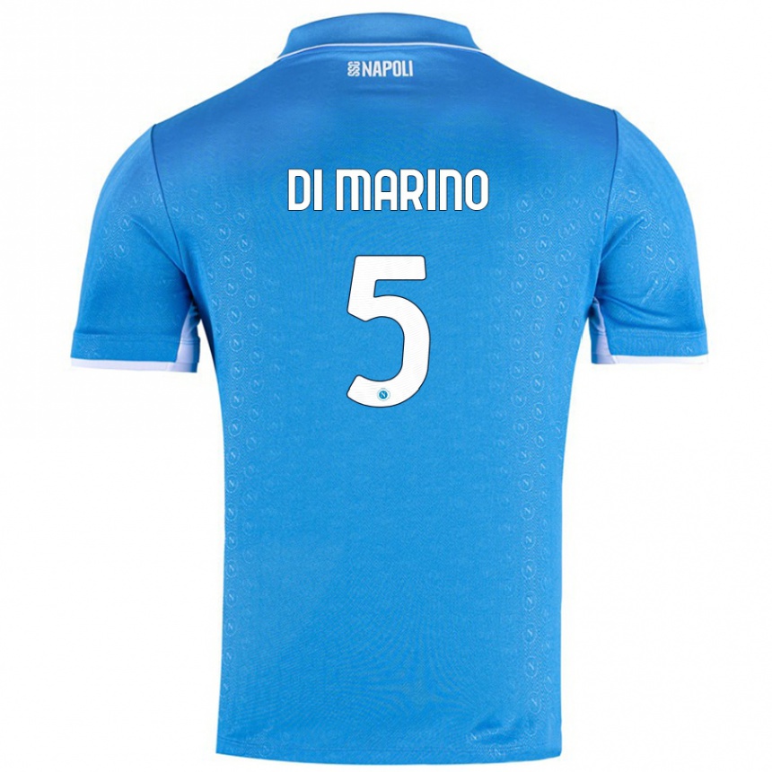 Enfant Football Maillot Paola Di Marino #5 Bleu Ciel Tenues Domicile 2024/25