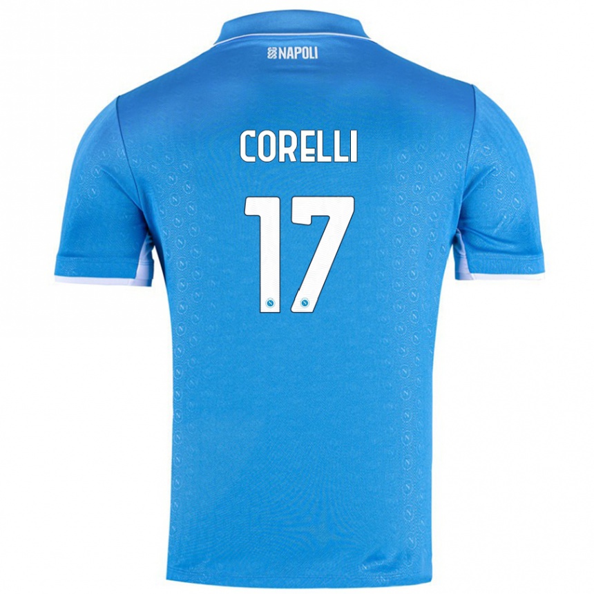 Enfant Football Maillot Alice Corelli #17 Bleu Ciel Tenues Domicile 2024/25