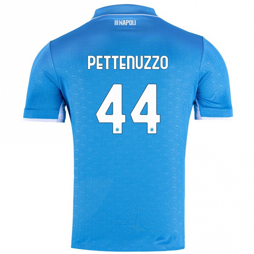 Enfant Football Maillot Tecla Pettenuzzo #44 Bleu Ciel Tenues Domicile 2024/25