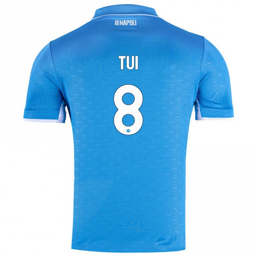 Enfant Football Maillot Sara Tui #8 Bleu Ciel Tenues Domicile 2024/25