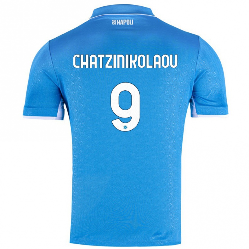 Enfant Football Maillot Despoina Chatzinikolaou #9 Bleu Ciel Tenues Domicile 2024/25