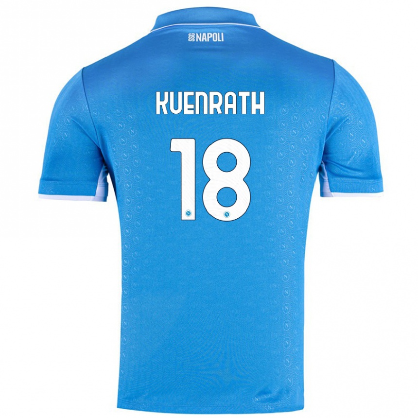 Enfant Football Maillot Melanie Kuenrath #18 Bleu Ciel Tenues Domicile 2024/25