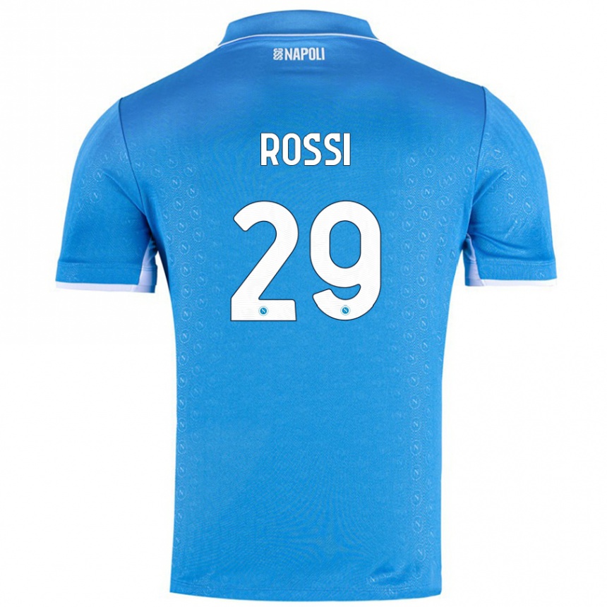 Enfant Football Maillot Francesco Rossi #29 Bleu Ciel Tenues Domicile 2024/25