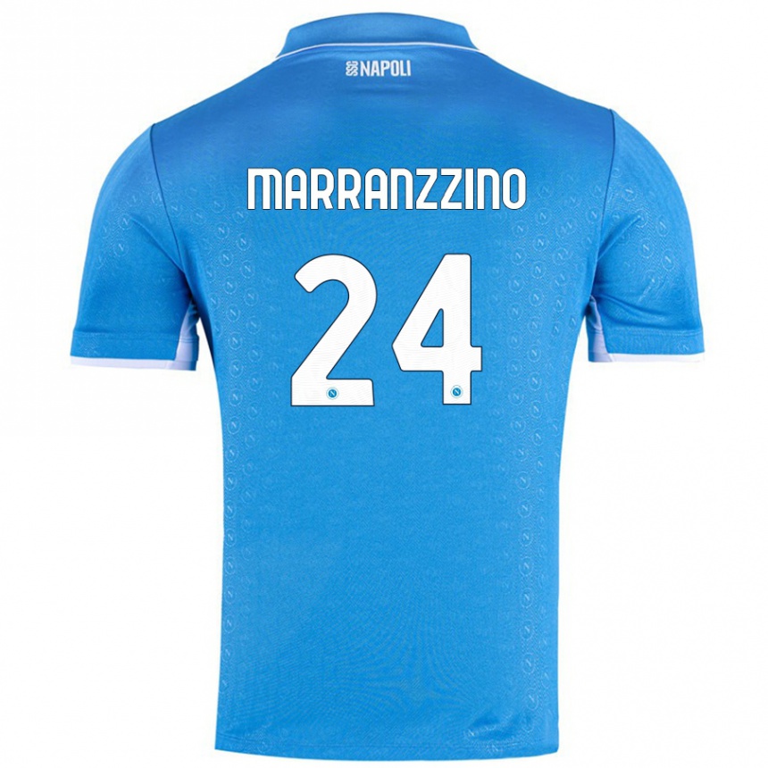 Enfant Football Maillot Pasquale Marranzzino #24 Bleu Ciel Tenues Domicile 2024/25