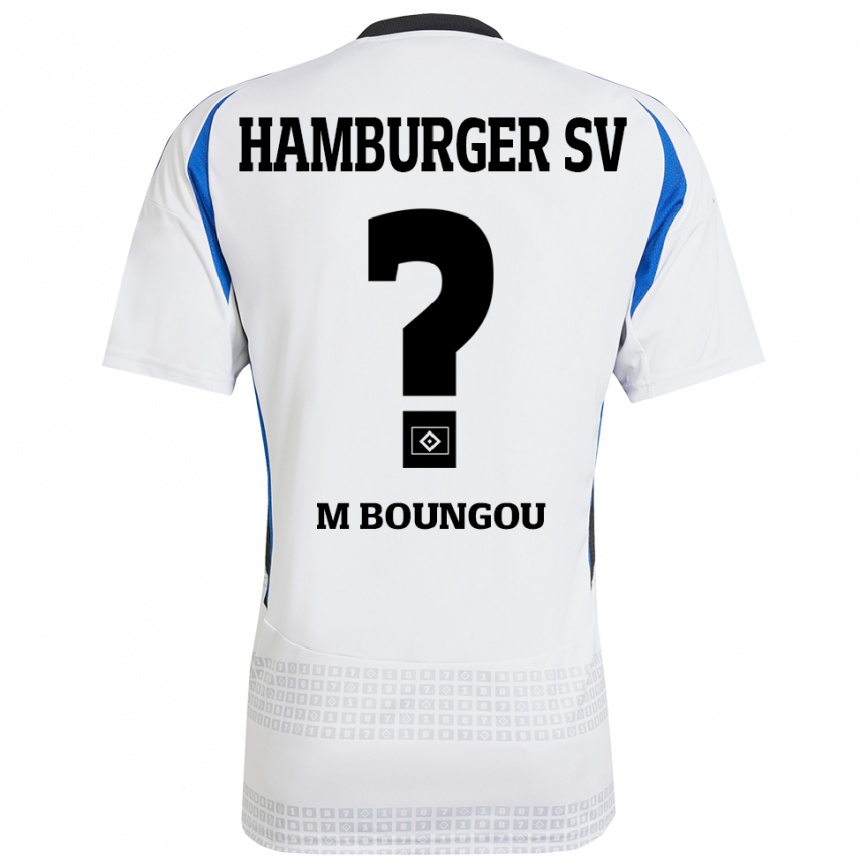 Enfant Football Maillot Edmond Loubongo-M'boungou #0 Blanc Bleu Tenues Domicile 2024/25