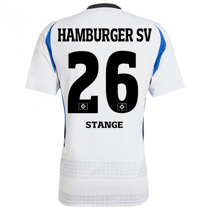 Enfant Football Maillot Otto Stange #26 Blanc Bleu Tenues Domicile 2024/25