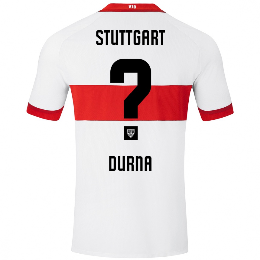 Enfant Football Maillot Tuncay Durna #0 Blanc Rouge Tenues Domicile 2024/25