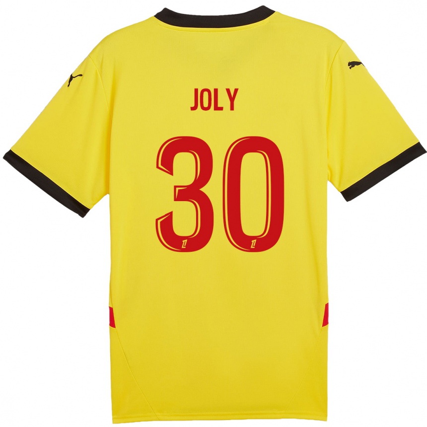 Enfant Football Maillot Blandine Joly #30 Jaune Rouge Tenues Domicile 2024/25