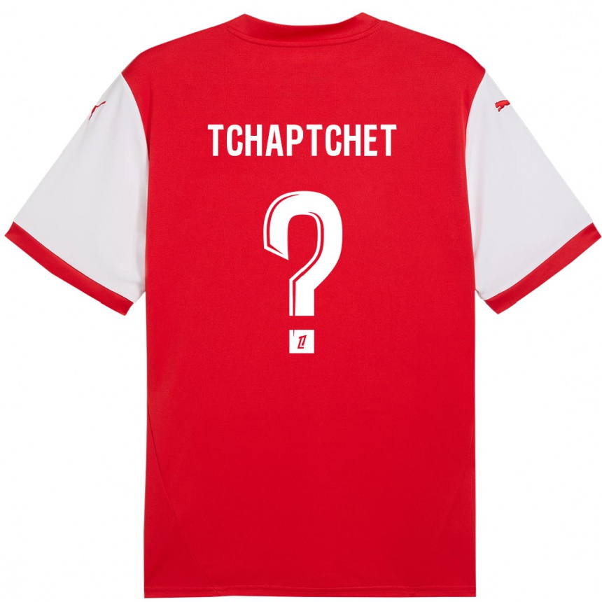 Enfant Football Maillot Arthur Tchaptchet #0 Rouge Blanc Tenues Domicile 2024/25