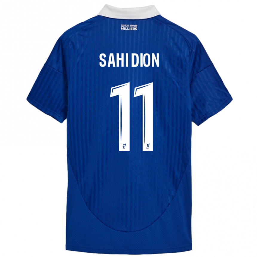 Enfant Football Maillot Moïse Sahi Dion #11 Bleu Blanc Tenues Domicile 2024/25