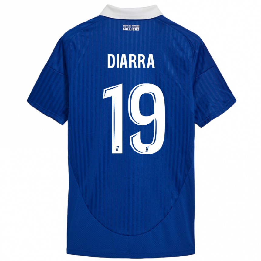 Enfant Football Maillot Habib Diarra #19 Bleu Blanc Tenues Domicile 2024/25