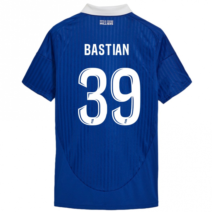 Enfant Football Maillot Maxime Bastian #39 Bleu Blanc Tenues Domicile 2024/25