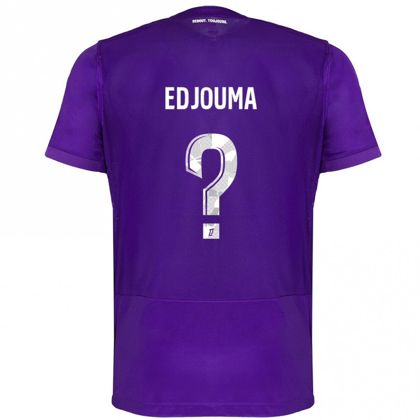 Enfant Football Maillot Noah Edjouma #0 Violet Blanc Tenues Domicile 2024/25