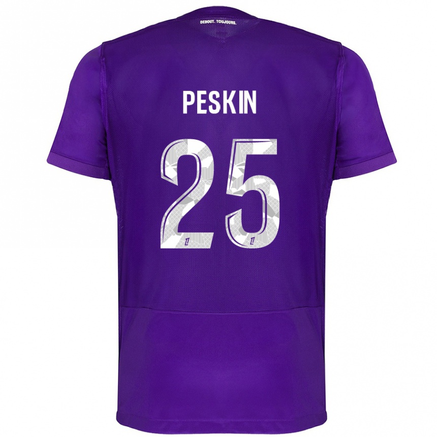 Enfant Football Maillot Kelso Peskin #25 Violet Blanc Tenues Domicile 2024/25