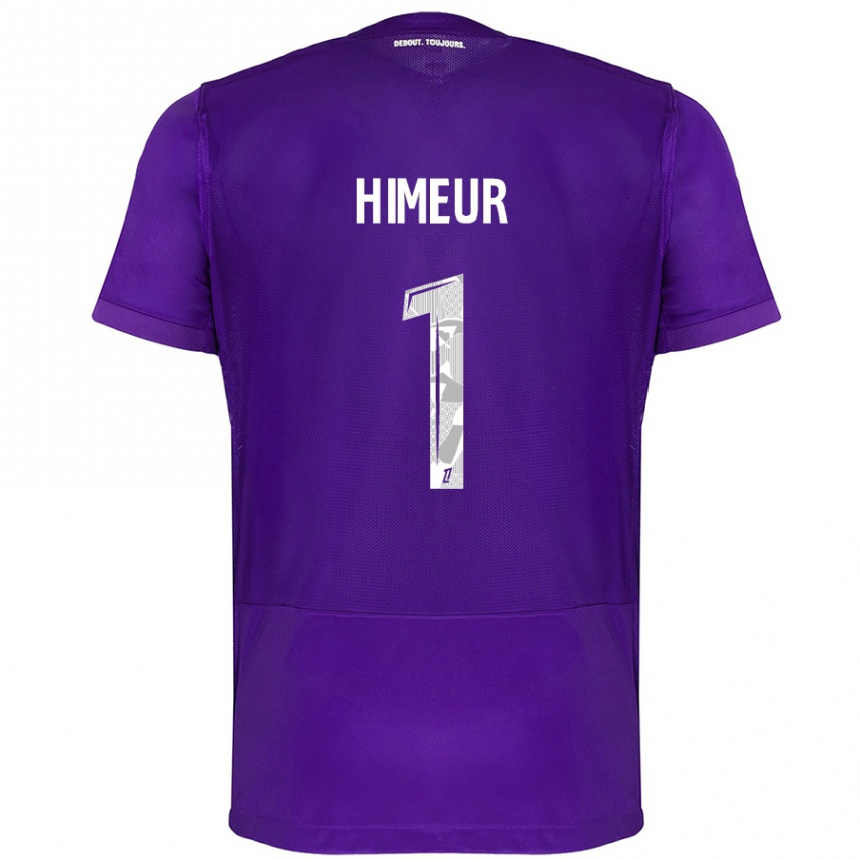 Enfant Football Maillot Thomas Himeur #1 Violet Blanc Tenues Domicile 2024/25