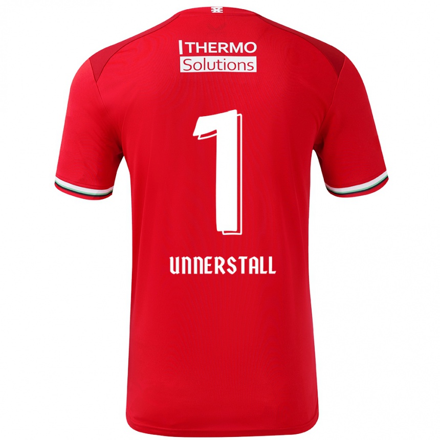 Enfant Football Maillot Lars Unnerstall #1 Rouge Blanc Tenues Domicile 2024/25