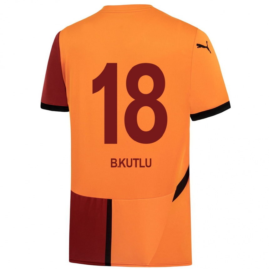 Enfant Football Maillot Berkan Kutlu #18 Jaune Rouge Tenues Domicile 2024/25