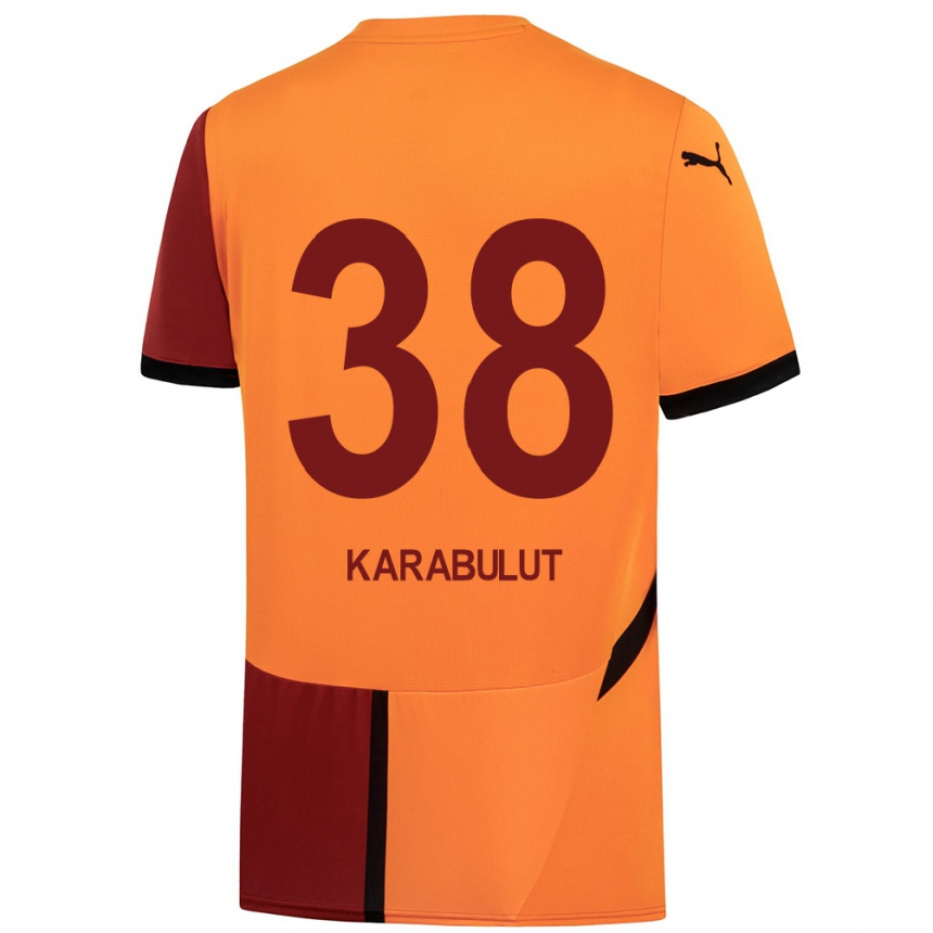 Enfant Football Maillot Arzu Karabulut #38 Jaune Rouge Tenues Domicile 2024/25