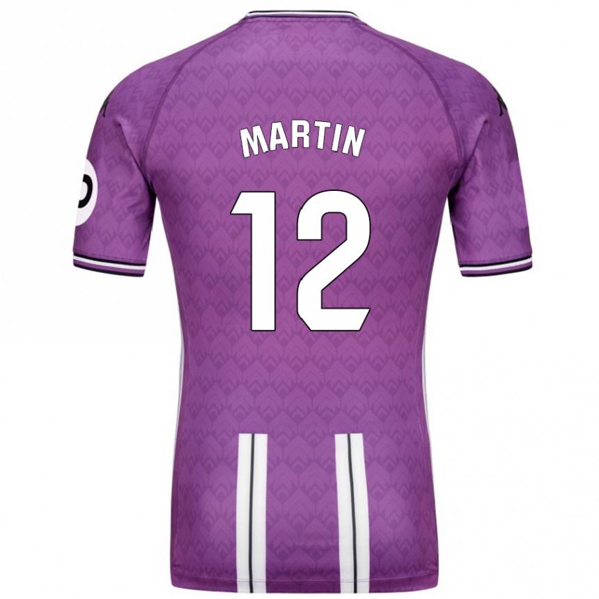 Enfant Football Maillot Mario Martin #12 Violet Blanc Tenues Domicile 2024/25