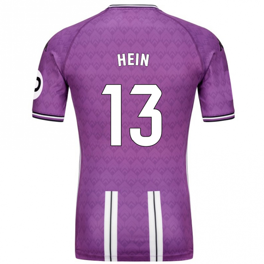 Enfant Football Maillot Karl Hein #13 Violet Blanc Tenues Domicile 2024/25