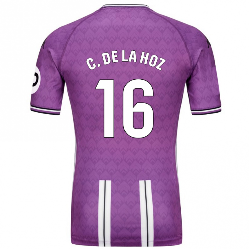 Enfant Football Maillot César De La Hoz #16 Violet Blanc Tenues Domicile 2024/25