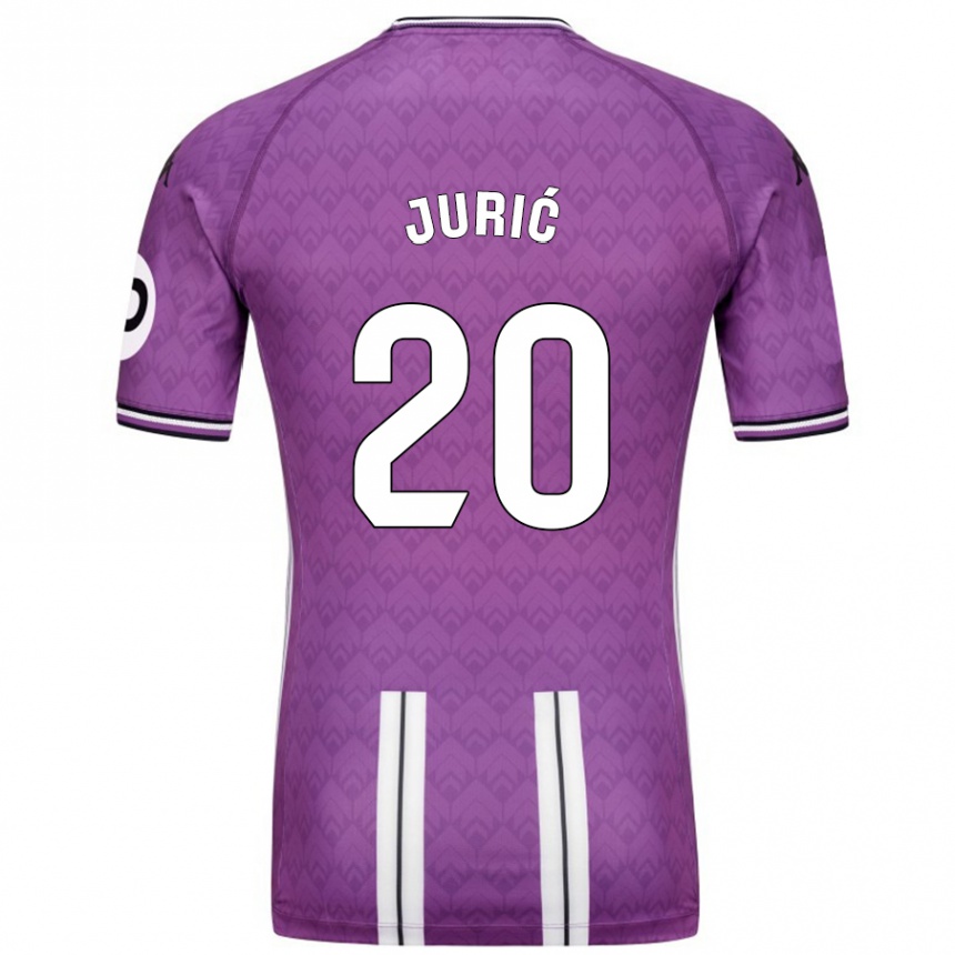 Enfant Football Maillot Stanko Juric #20 Violet Blanc Tenues Domicile 2024/25