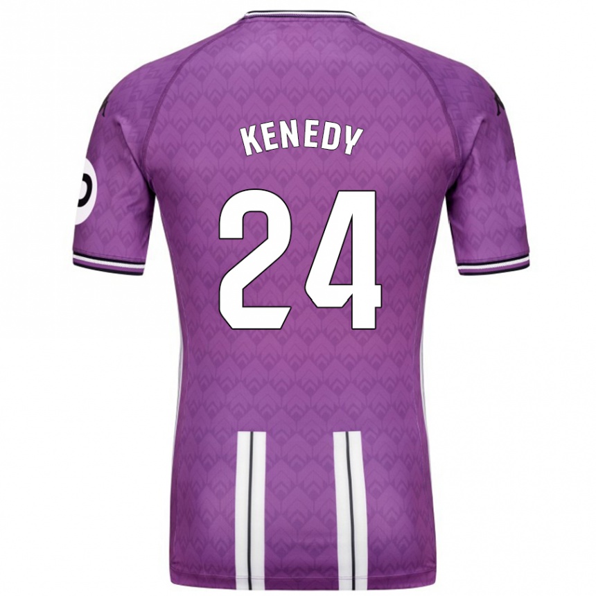 Enfant Football Maillot Kenedy #24 Violet Blanc Tenues Domicile 2024/25