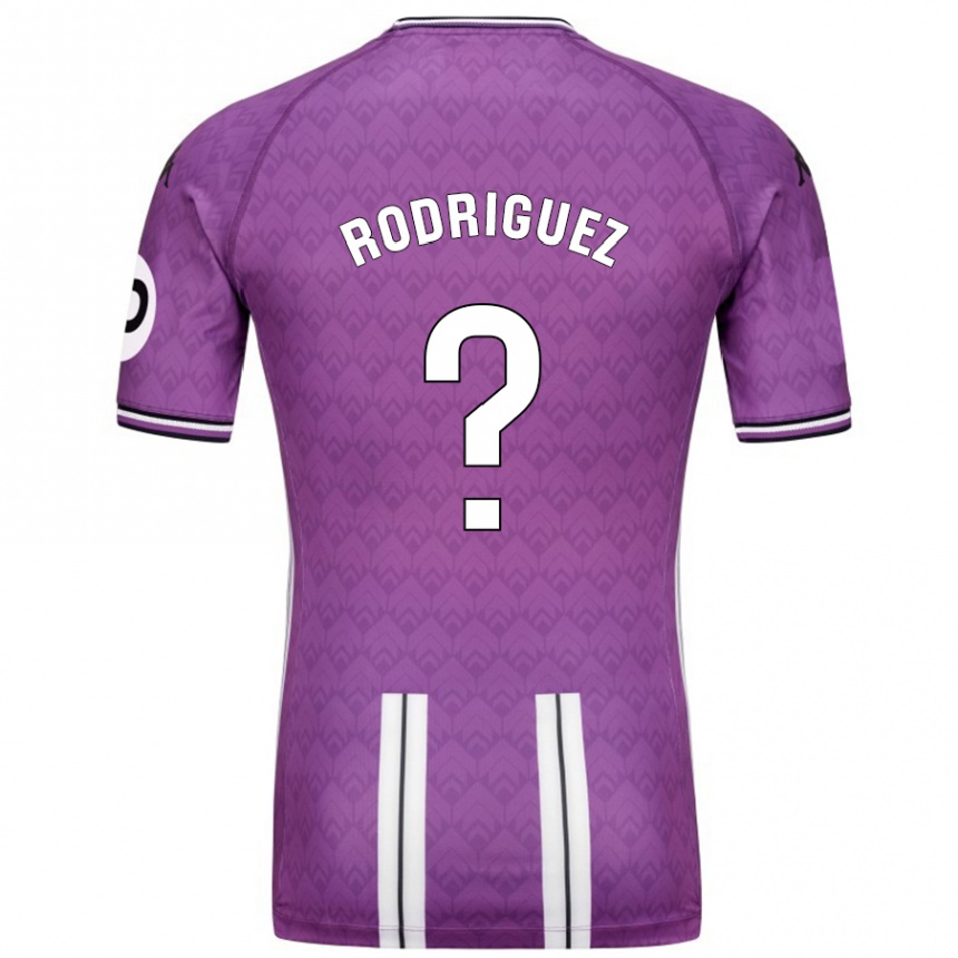 Enfant Football Maillot Gabriel Rodríguez #0 Violet Blanc Tenues Domicile 2024/25