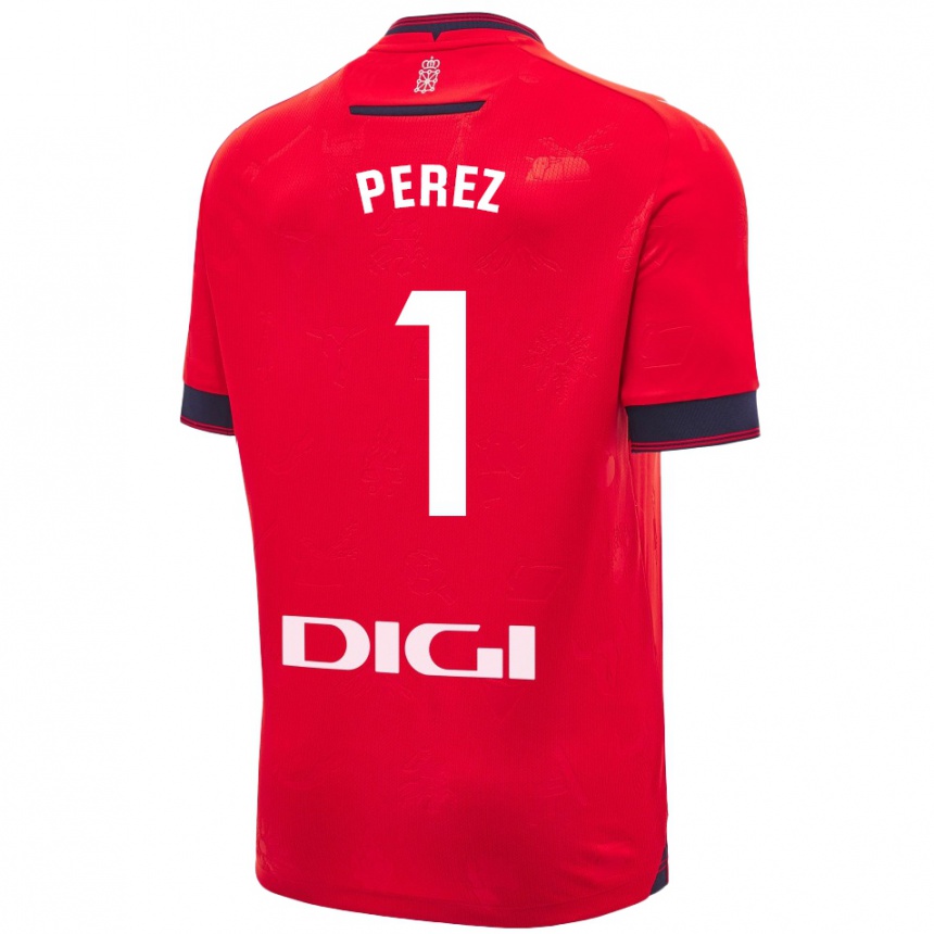 Enfant Football Maillot Silvia Pérez Fernández De Romarategui #1 Rouge Blanc Tenues Domicile 2024/25