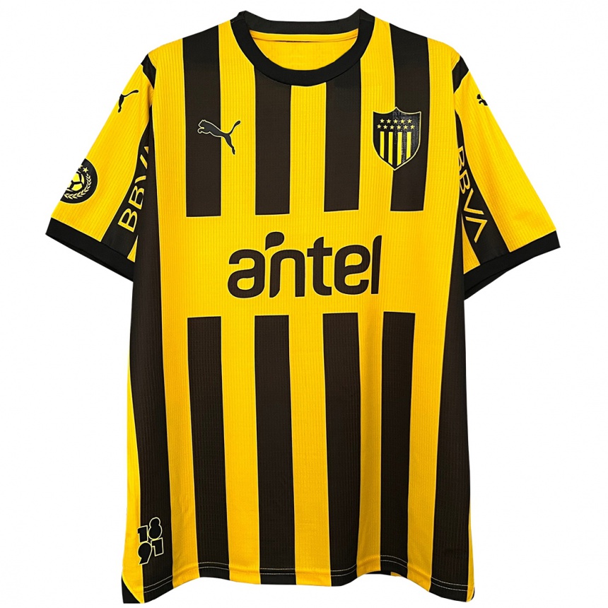 Enfant Football Maillot Randall Rodríguez #32 Jaune Noir Tenues Domicile 2024/25